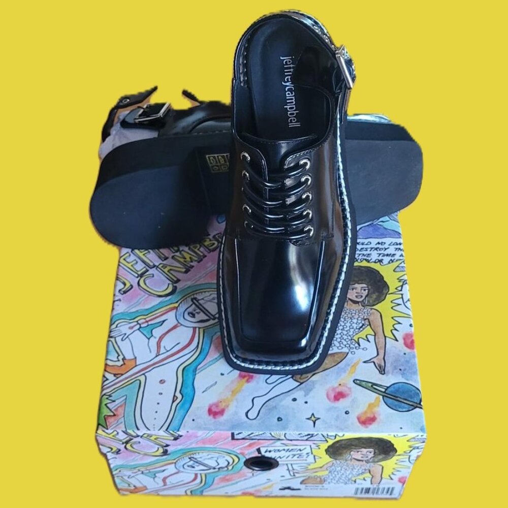 Jeffrey Campbell Book Slingback Platform Derby Shoes